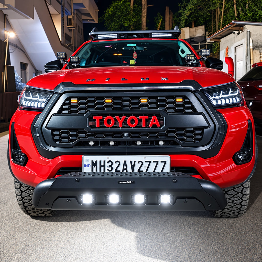 Hilux - Front Bumper Guard with Led Lights