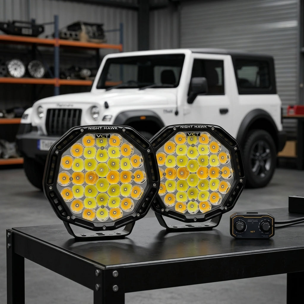 Mahindra Thar - Bushranger 9 Inch VCT Driving Lights