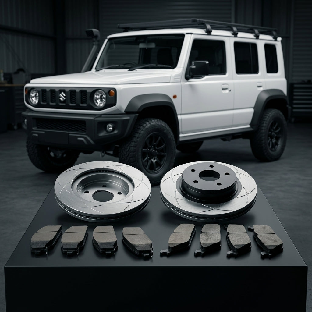 Suzuki Jimny 2020+ Ironman 4x4 Brake Kit - 4 Brake Pads + 2 Rotors