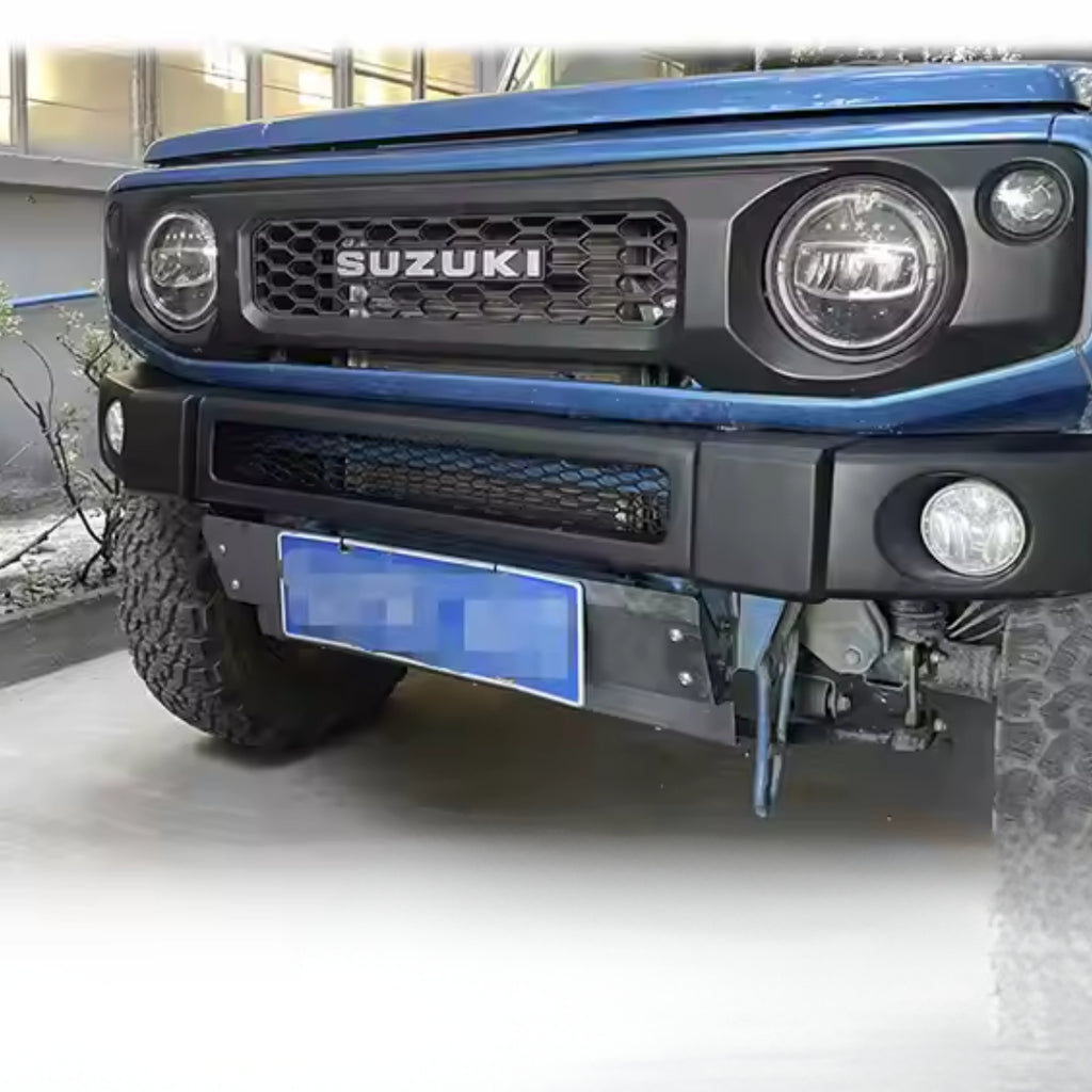 Jimny - Black Mesh Front Grill - (with Logo)
