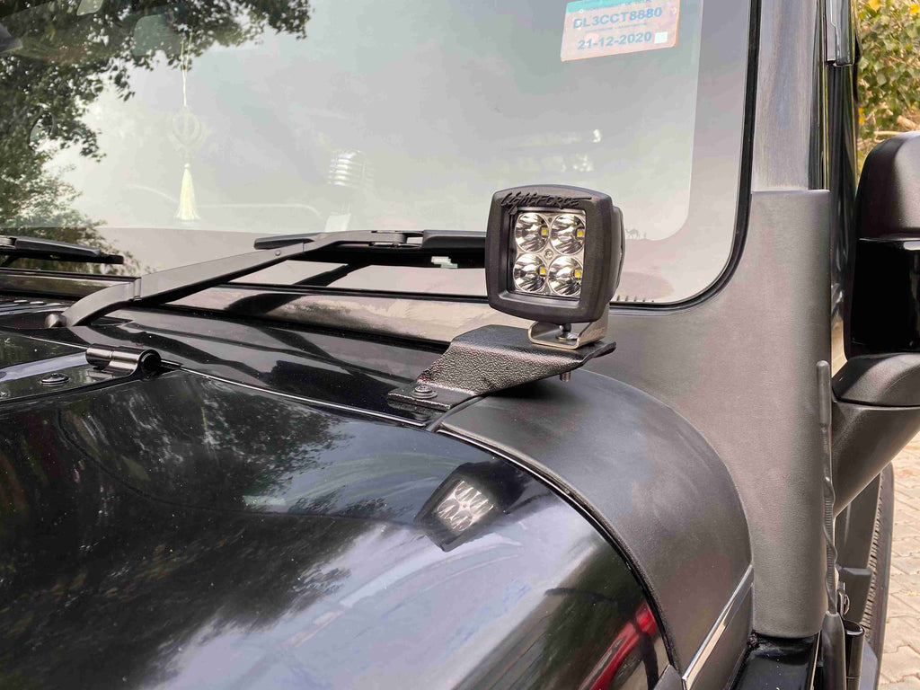 Mahindra Thar - Windshield Light Brackets