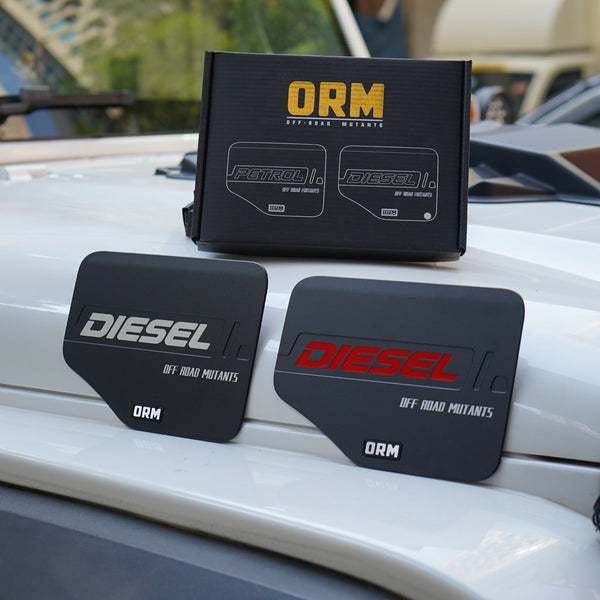 Thar Roxx Diesel ORM Fuel Lid Cover | White & Red