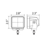 Ironman Lights - 20W LED Auxiliary Lights / Cube Lights - Flood Beam - Amber Colour