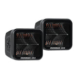 Ironman Lights - 40W LED Auxiliary Lights / Cube Lights - Flood Beam - Clear Color