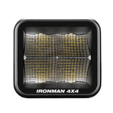 Ironman Lights - 40W LED Auxiliary Lights / Cube Lights - Flood Beam - Clear Color
