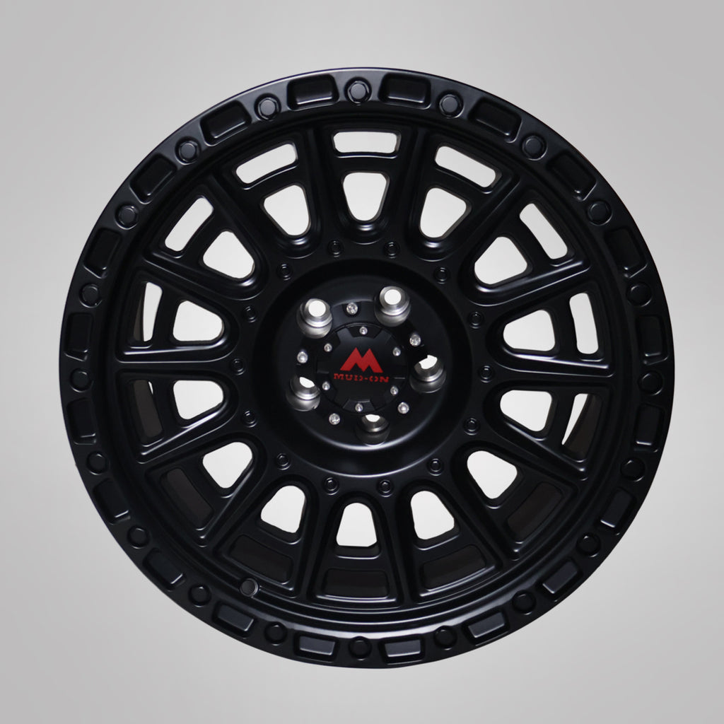 Kamet Mud on 18 Inch Alloy Wheels - Satin Black