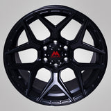 Black 20 Inch Alloy Wheels for Hilux - Khyber Satin Black