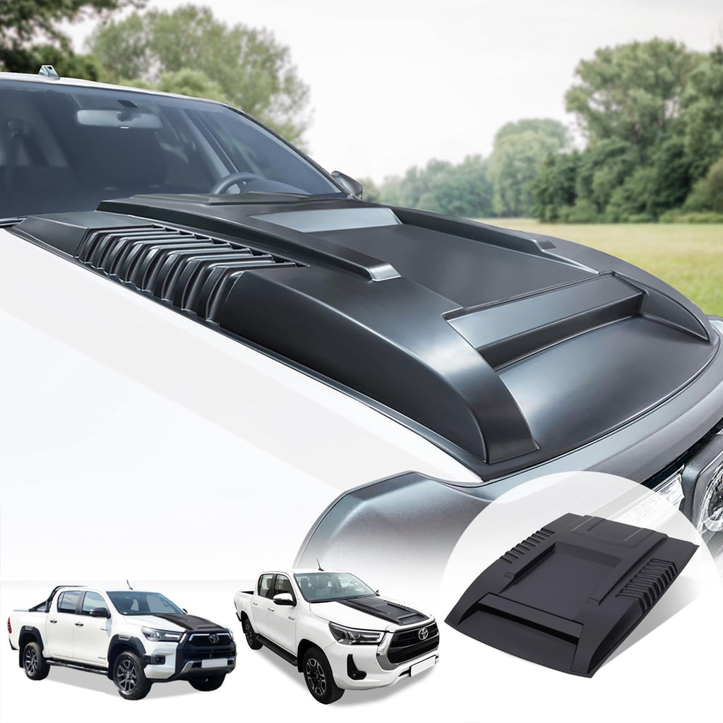 Toyota Hilux - Bonnet Scoop ABS - Matt Black