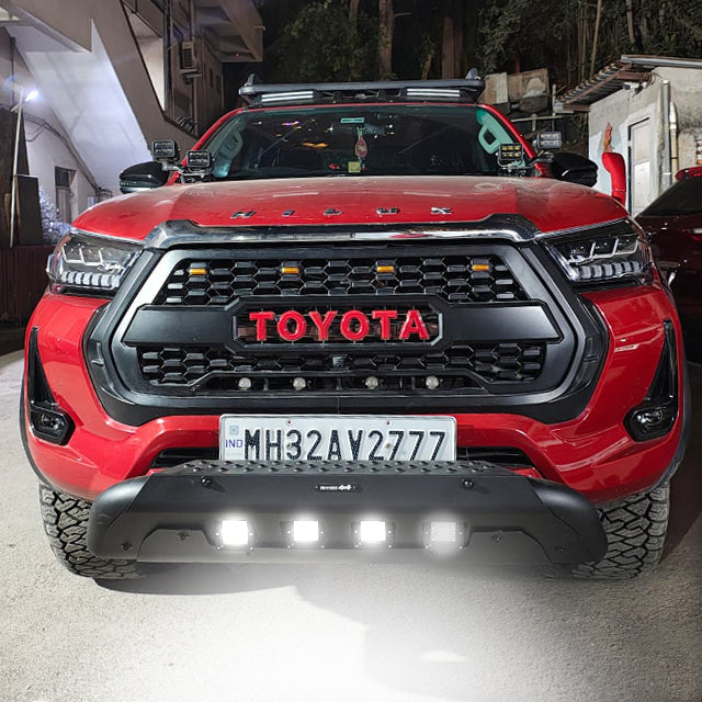 Hilux - Front Bumper Guard with Led Lights