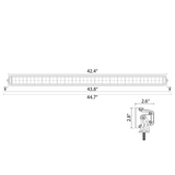 Ironman Lights - 42.5'' 400W Bright Sabre Dual Row Lightbar
