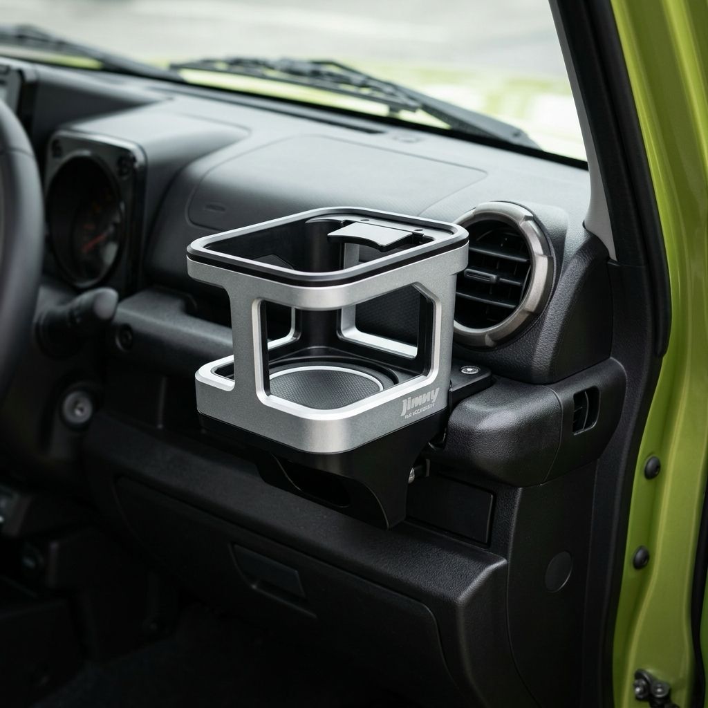 Jimny Accessories - Cup Holder - Silver