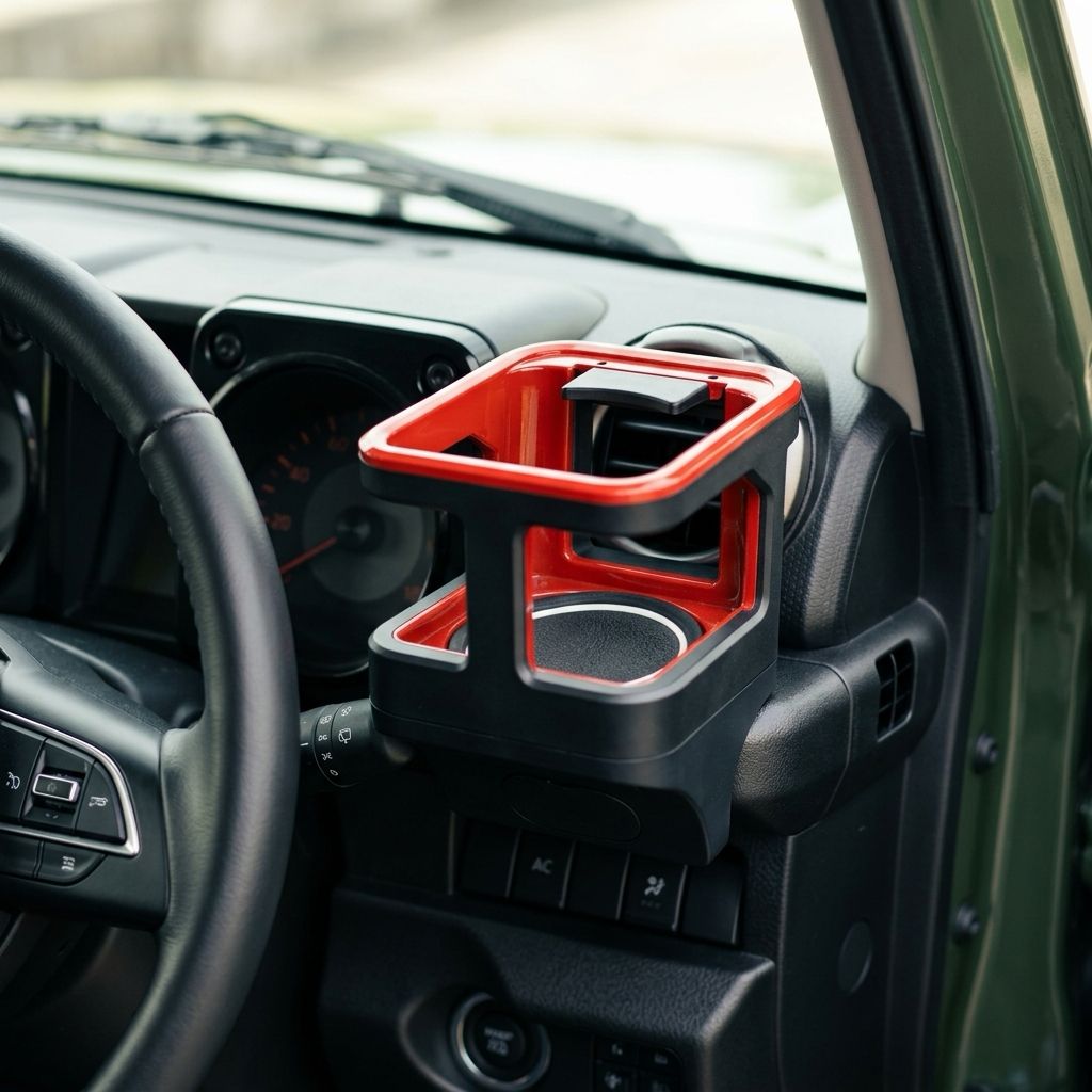 Jimny Accessories - Cup Holder - Red