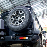 Jimny - Rear Metal Bumper with Tyre Carrier + Jerry Can Holder