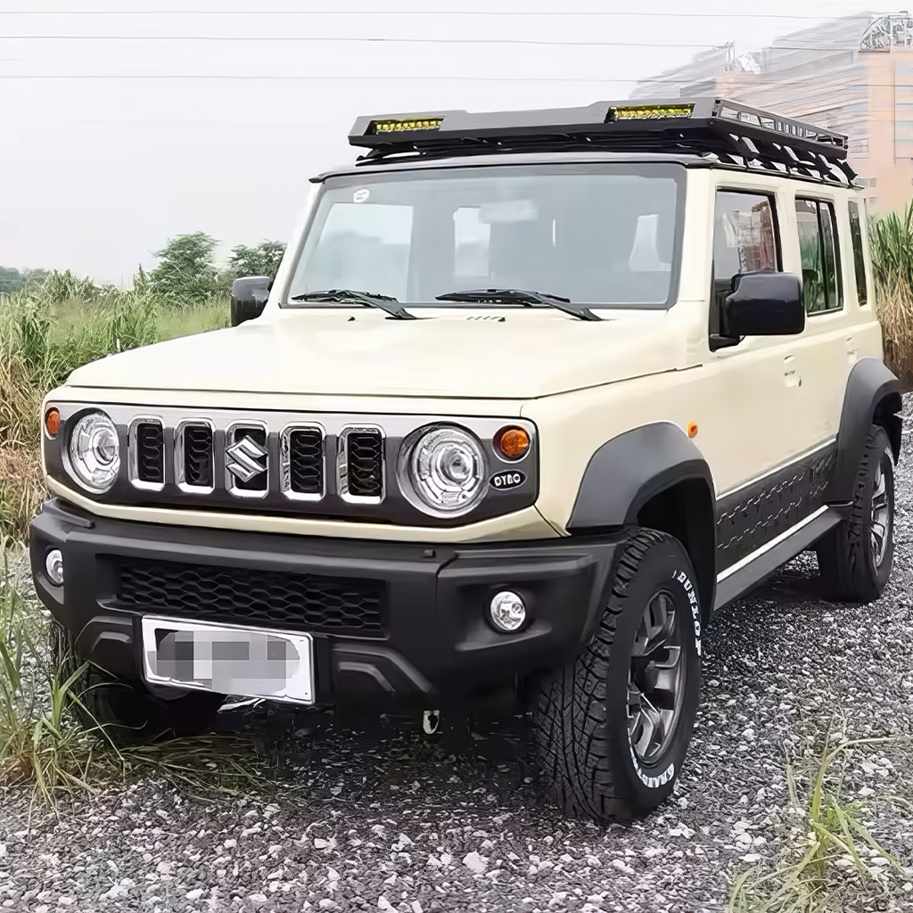 Jimny Anti Rust Aluminium Roof carrier with LED lights - Model LRC