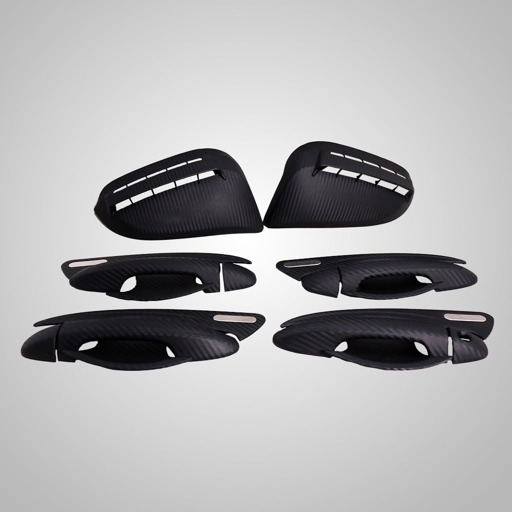 Hilux - Carbon Fiber Mirror & Handle Cover Kit Premium