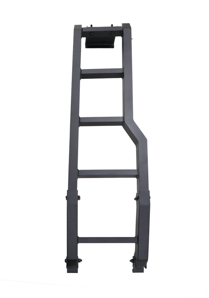 Black ladder on a white background