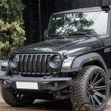 Mahindra Thar Front Grill - Seven Slot Grill Matt Black