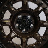 Solaris Brute - Satin Bronze with Black Rivets & Black Ring 18 inch Alloy | Set of 5