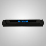 Toyota Hilux - Black Scuff Plate With LED