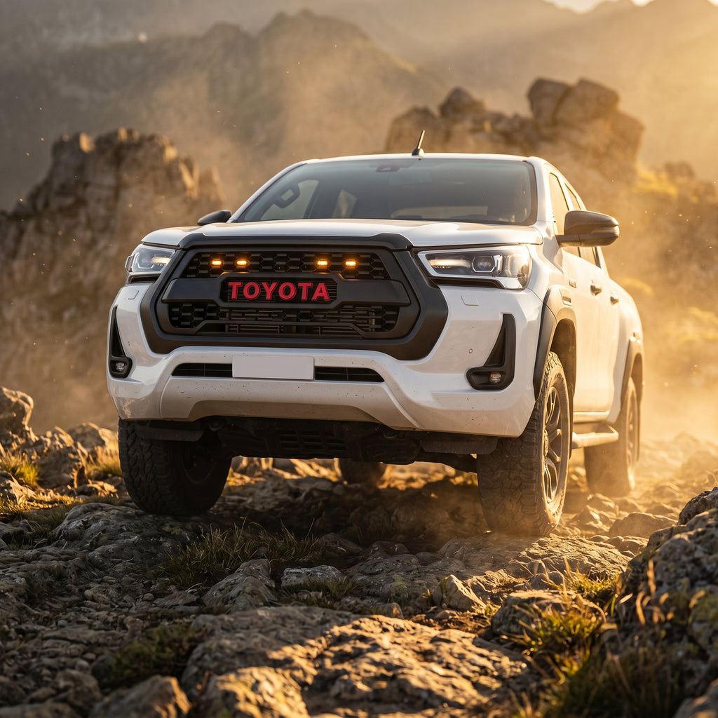 Toyota Hilux - Front Grill GR - Gloss Black