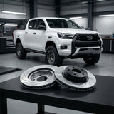 Toyota Hilux - Front Slotted Geomet Coated Rotor
