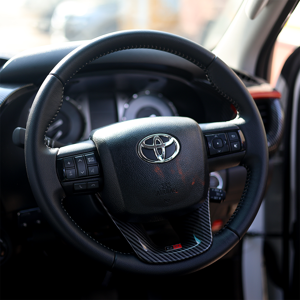Toyota Hilux - Steering Wheel Insert Carbon Fibre GR