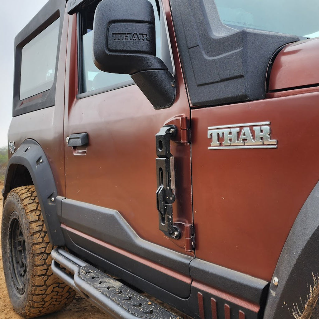 Mahindra Thar - Proman Heavy Duty Door Step Hinge - Black