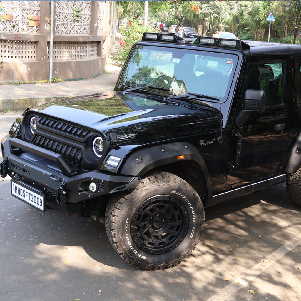 Mahindra Thar - Ten Slot Grill (Matt Black)