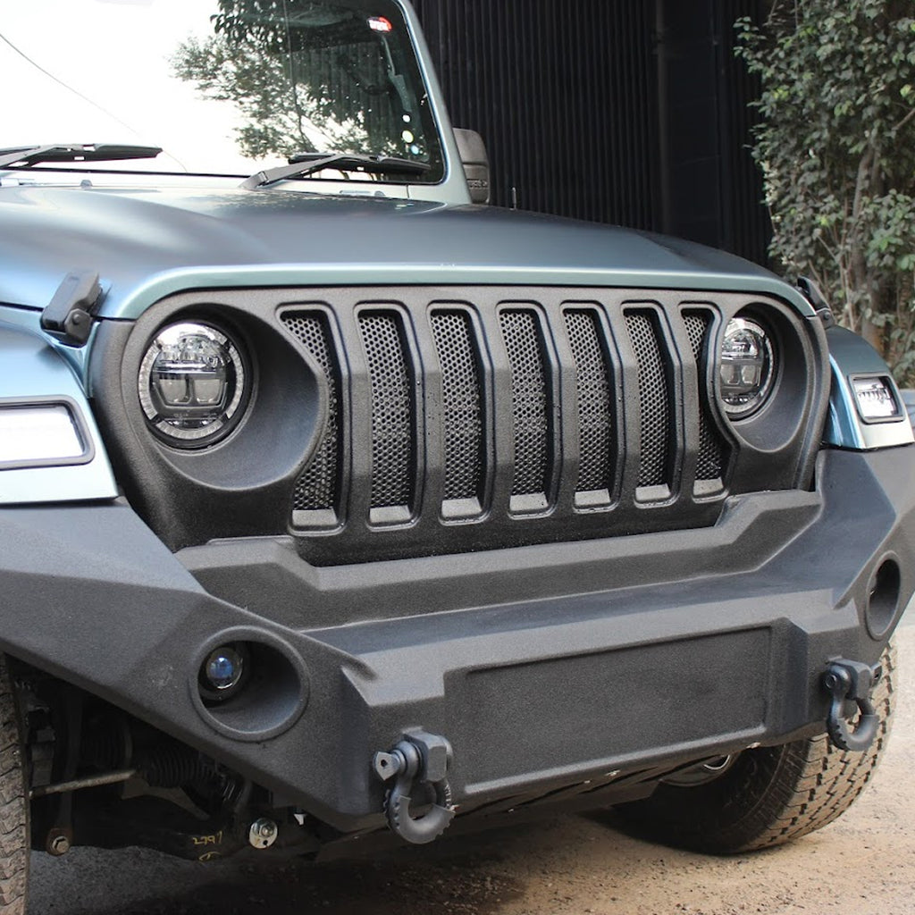 Mahindra Thar Front Grill - Seven Slot Grill Matt Black
