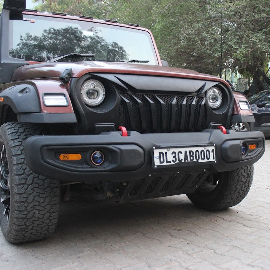 Mahindra Thar - New Nine Slot Grill (Matt Black)