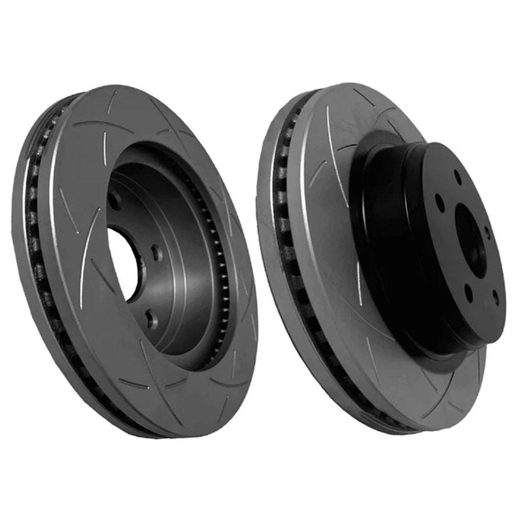 Toyota Hilux - Front Slotted Geomet Coated Rotor
