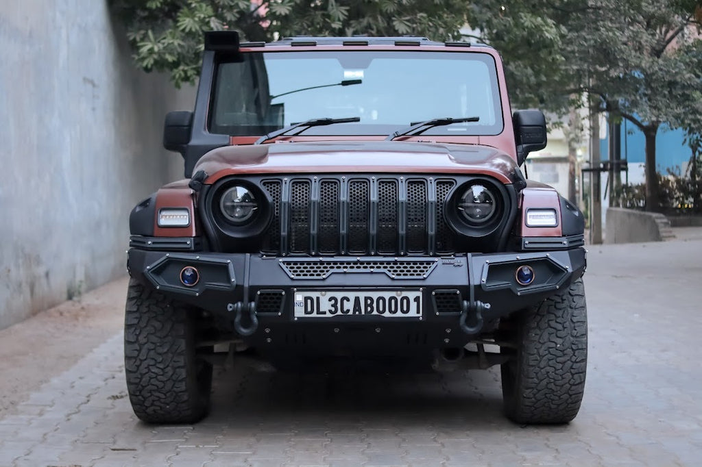 Mahindra Thar - Seven-Slot 2.0 Grill (Matt Black)